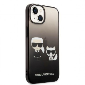 Karl Lagerfeld KLHCP14MTGKCK iPhone 14 Plus 6,7 &quot;hardcase black / black Gradient Ikonik Karl &amp; Choupette