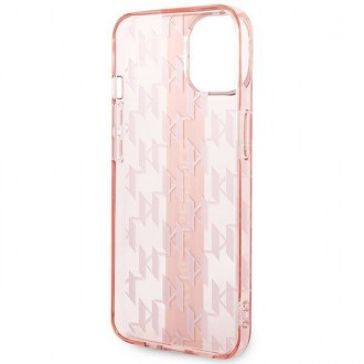 Karl Lagerfeld KLHCP14SHKLSPCP iPhone 14 6.1 &quot;hardcase pink / pink Mono Vertical Stripe