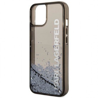 Karl Lagerfeld KLHCP14SLCKVK iPhone 14 6.1 &quot;black / black hardcase Liquid Glitter Elong