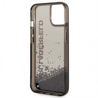 Karl Lagerfeld KLHCP14SLCKVK iPhone 14 6.1 &quot;black / black hardcase Liquid Glitter Elong