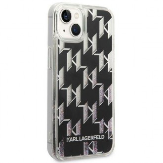 Karl Lagerfeld KLHCP14SLMNMK iPhone 14 6.1 &quot;hardcase black / black Liquid Glitter Monogram