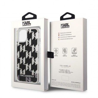 Karl Lagerfeld KLHCP14SLMNMK iPhone 14 6.1 &quot;hardcase black / black Liquid Glitter Monogram