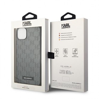 Karl Lagerfeld KLHCP14SSAKLHPG iPhone 14 6.1 &quot;hardcase gray / gray Saffiano Mono Metal Logo
