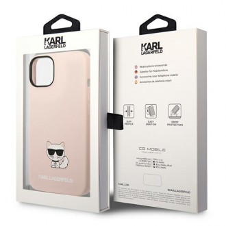 Karl Lagerfeld KLHCP14SSLCTPI iPhone 14 6.1 &quot;hardcase light pink / light pink Silicone Choupette Body