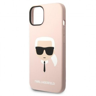 Karl Lagerfeld KLHCP14SSLKHLP iPhone 14 6.1 &quot;hardcase pink / pink Silicone Karl`s Head