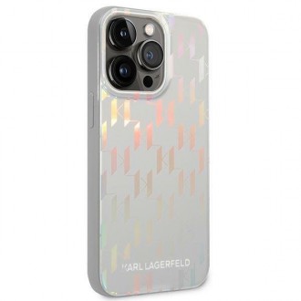Karl Lagerfeld KLHCP14XLGMMSV3 iPhone 14 Pro Max 6.7 &quot;hardcase silver / silver Monogram Iridescent