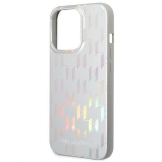 Karl Lagerfeld KLHCP14XLGMMSV3 iPhone 14 Pro Max 6.7 &quot;hardcase silver / silver Monogram Iridescent