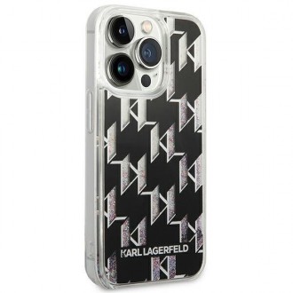 Karl Lagerfeld KLHCP14XLMNMK iPhone 14 Pro Max 6.7 &quot;hardcase black / black Liquid Glitter Monogram