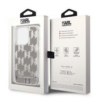 Karl Lagerfeld KLHCP14XLMNMS iPhone 14 Pro Max 6.7 &quot;hardcase silver / silver Liquid Glitter Monogram
