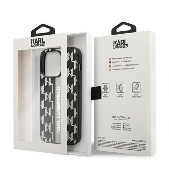 Karl Lagerfeld KLHCP14XPGKLSKG iPhone 14 Pro Max 6.7 &quot;hardcase gray / gray Monogram Stripe