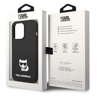 Karl Lagerfeld KLHCP14XSLCTBK iPhone 14 Pro Max 6.7 &quot;hardcase black / black Silicone Choupette Body