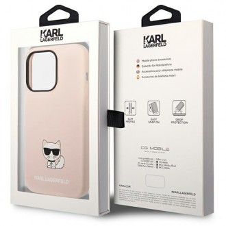Karl Lagerfeld KLHCP14XSLCTPI iPhone 14 Pro Max 6.7 &quot;hardcase light pink / light pink Silicone Choupette Body
