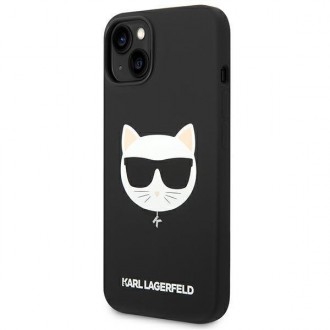 Karl Lagerfeld KLHMP14MSLCHBK iPhone 14 Plus 6.7 &quot;hardcase black / black Silicone Choupette Head Magsafe