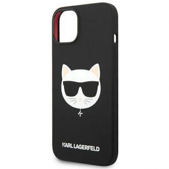 Karl Lagerfeld KLHMP14MSLCHBK iPhone 14 Plus 6.7 &quot;hardcase black / black Silicone Choupette Head Magsafe