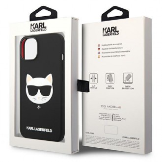 Karl Lagerfeld KLHMP14MSLCHBK iPhone 14 Plus 6.7 &quot;hardcase black / black Silicone Choupette Head Magsafe