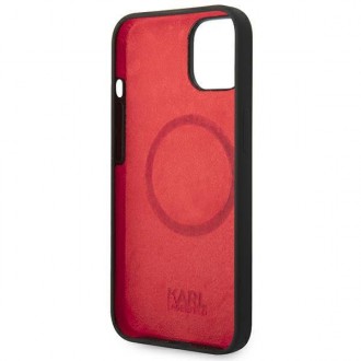 Karl Lagerfeld KLHMP14MSLMP1K iPhone 14 Plus 6.7 &quot;hardcase black / black Silicone Plaque Magsafe