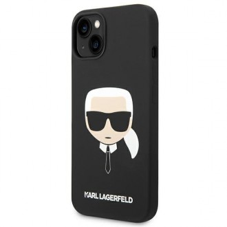 Karl Lagerfeld KLHMP14SSLKHBK iPhone 14 6.1 &quot;hardcase black / black Silicone Karl`s Head Magsafe