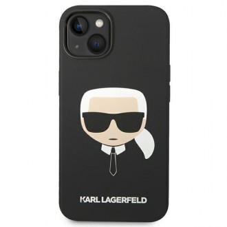 Karl Lagerfeld KLHMP14SSLKHBK iPhone 14 6.1 &quot;hardcase black / black Silicone Karl`s Head Magsafe