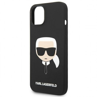 Karl Lagerfeld KLHMP14SSLKHBK iPhone 14 6.1 &quot;hardcase black / black Silicone Karl`s Head Magsafe