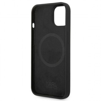 Karl Lagerfeld KLHMP14SSLKHBK iPhone 14 6.1 &quot;hardcase black / black Silicone Karl`s Head Magsafe