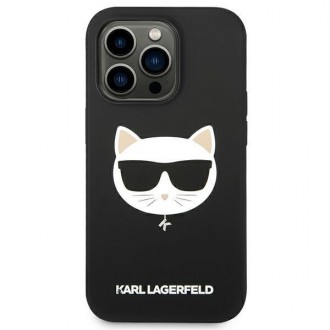 Karl Lagerfeld KLHMP14XSLCHBK iPhone 14 Pro Max 6.7 &quot;hardcase black / black Silicone Choupette Head Magsafe