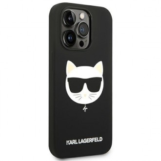 Karl Lagerfeld KLHMP14XSLCHBK iPhone 14 Pro Max 6.7 &quot;hardcase black / black Silicone Choupette Head Magsafe