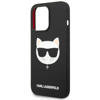 Karl Lagerfeld KLHMP14XSLCHBK iPhone 14 Pro Max 6.7 &quot;hardcase black / black Silicone Choupette Head Magsafe