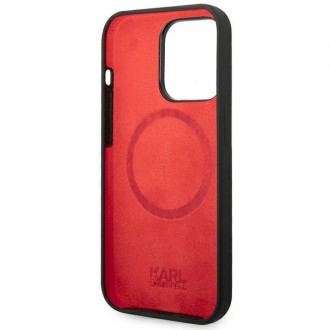 Karl Lagerfeld KLHMP14XSLCHBK iPhone 14 Pro Max 6.7 &quot;hardcase black / black Silicone Choupette Head Magsafe