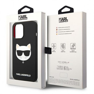 Karl Lagerfeld KLHMP14XSLCHBK iPhone 14 Pro Max 6.7 &quot;hardcase black / black Silicone Choupette Head Magsafe