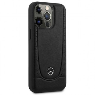 Mercedes MEHCP14LARMBK iPhone 14 Pro 6.1 &quot;black / black hardcase Leather Urban