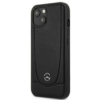 Mercedes MEHCP14MARMBK iPhone 14 Plus 6.7 &quot;black / black hardcase Leather Urban