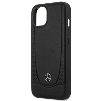 Mercedes MEHCP14MARMBK iPhone 14 Plus 6.7 &quot;black / black hardcase Leather Urban