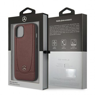 Mercedes MEHCP14SARMRE iPhone 14 6.1 &quot;red / red hardcase Leather Urban Bengale