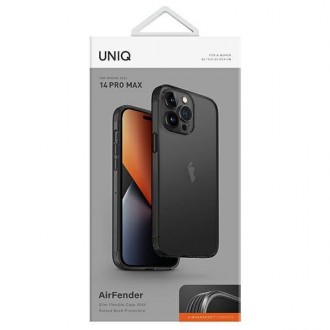 Uniq case Air Fender iPhone 14 Pro Max 6.7 &quot;gray / smoked gray tinted