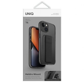 Uniq case Heldro Mount iPhone 14 6.1 &quot;black / vapor smoke