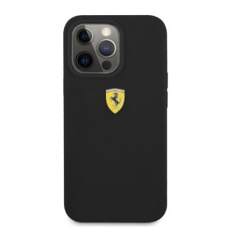 Ferrari FESSIHMP13LBK iPhone 13 Pro / 13 6,1&quot; černý/černý pevný obal silikonový MagSafe