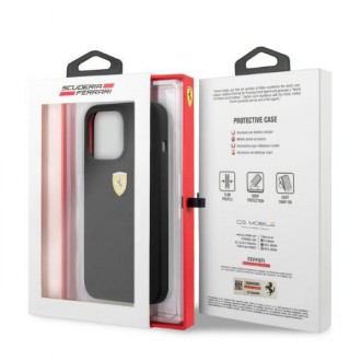 Ferrari FESSIHMP13LBK iPhone 13 Pro / 13 6,1&quot; černý/černý pevný obal silikonový MagSafe