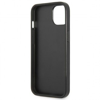 Guess GUHCP13MP4TPK iPhone 13 6,1&quot; černý/černý pevný obal 4G slot na karty s trojúhelníkovým logem