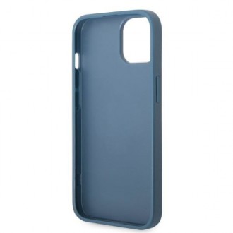 Guess GUHCP13SP4TPB iPhone 13 mini 5,4&quot; modro/modré pevné pouzdro 4G slot na karty s logem trojúhelníku