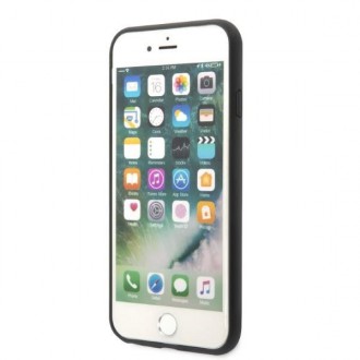 Karl Lagerfeld KLHCI8SAKICKCBK iPhone 7/8 / SE 2020 / SE 2022 černo/černé pevné pouzdro Saffiano Karl&amp;Choupette Head