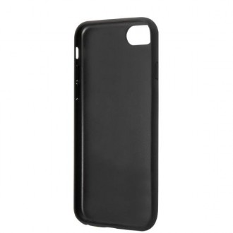 Karl Lagerfeld KLHCI8SAKICKCBK iPhone 7/8 / SE 2020 / SE 2022 černo/černé pevné pouzdro Saffiano Karl&amp;Choupette Head