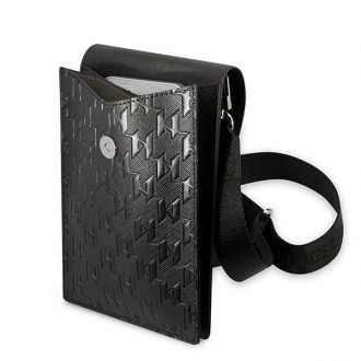Karl Lagerfeld Kabelka KLWBSAMSMK černá/černá Monogram Plate