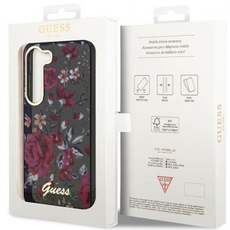 Guess GUHCS23SHCFWSA S23 S911 zelené/kaki pevné pouzdro Flower Collection