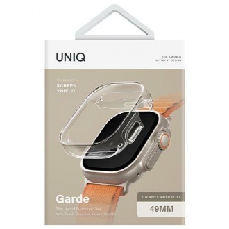 Uniq Garde Apple Watch Ultra 49mm pouzdro. transparentní/holubičí čirá