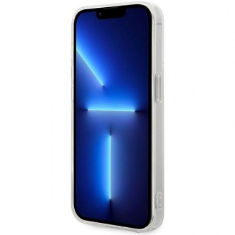 Pouzdro BMW BMHCP14X22HMCH iPhone 14 Pro Max 6,7&quot; bílá/bílá transparentní střed
