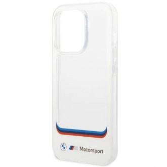 Pouzdro BMW BMHCP14X22HMCH iPhone 14 Pro Max 6,7&quot; bílá/bílá transparentní střed