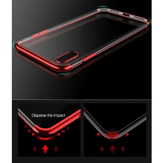 Clear Color Case Gel TPU Electroplating frame Cover for Samsung Galaxy A50s / Galaxy A50 / Galaxy A30s black