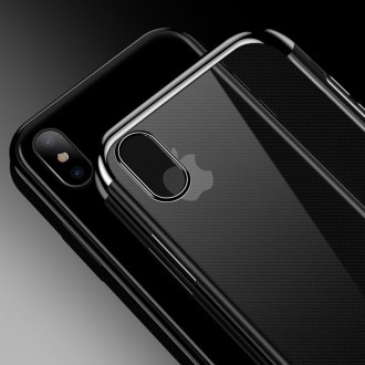 Clear Color Case Gel TPU Electroplating frame Cover for Samsung Galaxy A50s / Galaxy A50 / Galaxy A30s red