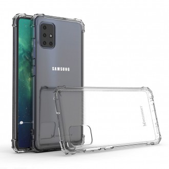Wozinsky Anti Shock durable case with Military Grade Protection for Samsung Galaxy A51 transparent