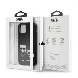 Karl Lagerfeld KLHCP12LPCUSKCBK iPhone 12 Pro Max 6,7" czarny/black hardcase Ikonik Karl & Choupette